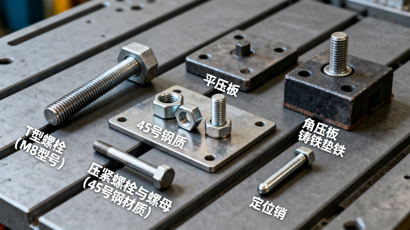 T型槽平台工件固定方法指南